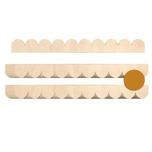 Oferta del Proveedor: Cornisa Decorativa de Boj con Borde Ondulado, Estilo Moderno Minimalista, DIY, Adorno de Pared Multiusos para Interiores - Product Image 3