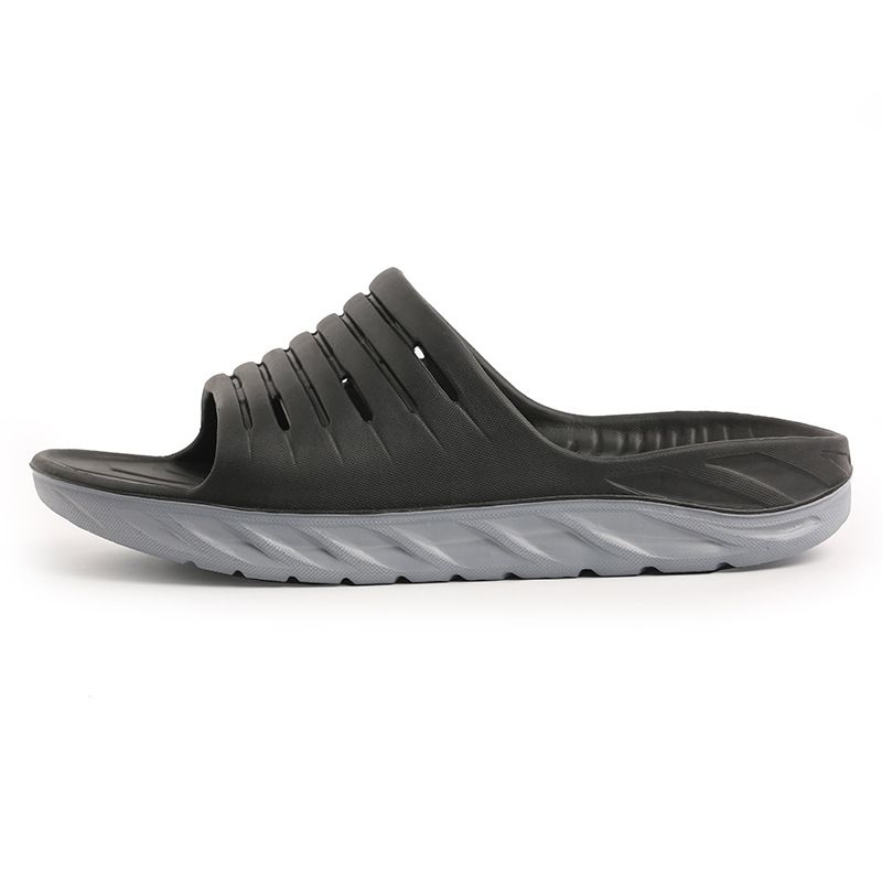 Custom Logo Men Slippers Indoor Outdoor Sports Slippers 4 Shock Recovery Drag Flat Slides