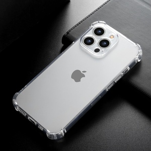 เคสโทรศัพท์กันกระแทกใส TPU เสริมมุมป้องกันการกระแทก ป้องกันเหลือง สำหรับ iPhone 11 12 13 Pro Max - Product Image 1