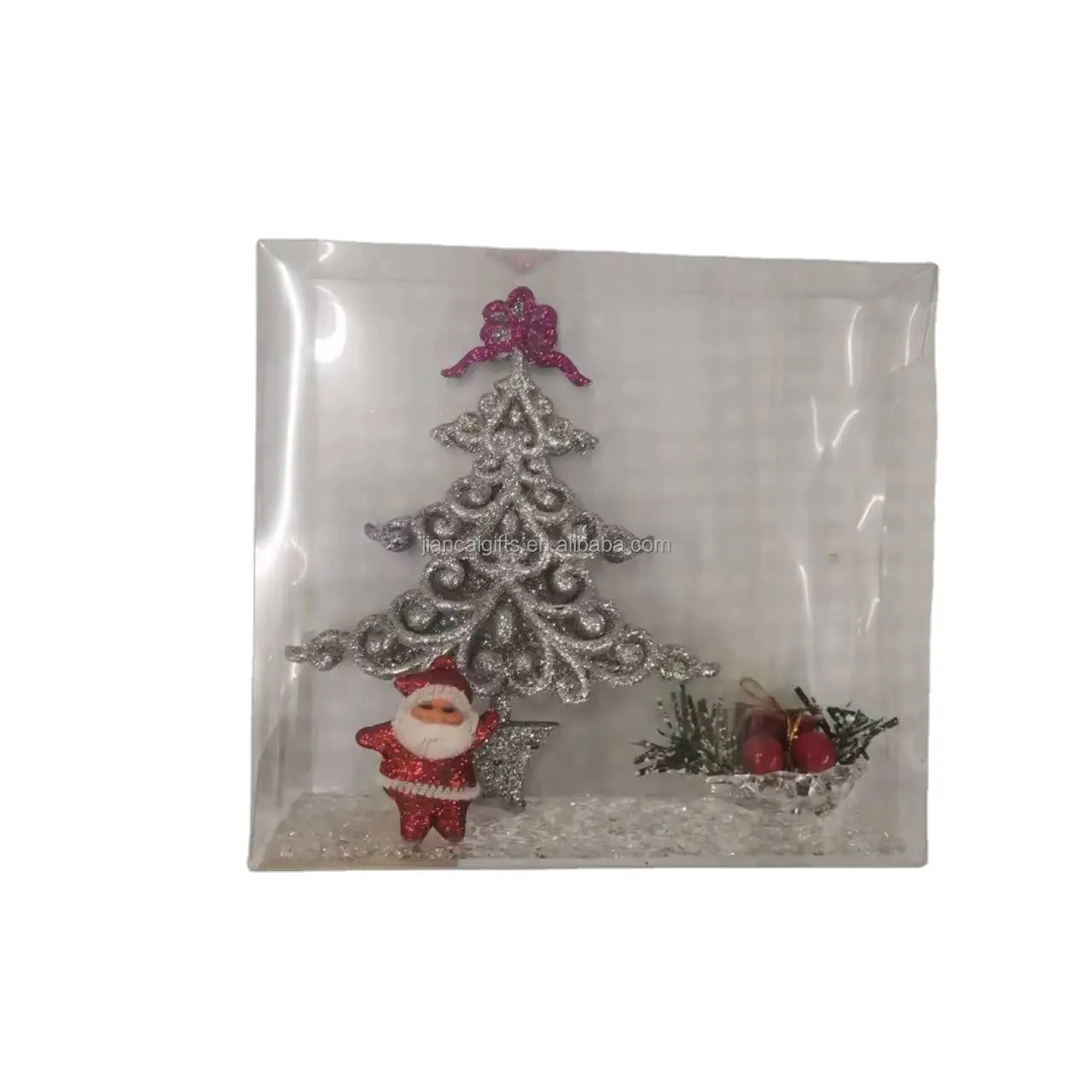 Christmas decoration acrylic plastic decoration Christmas tree santa claus 2022 Christmas New Year party decoration