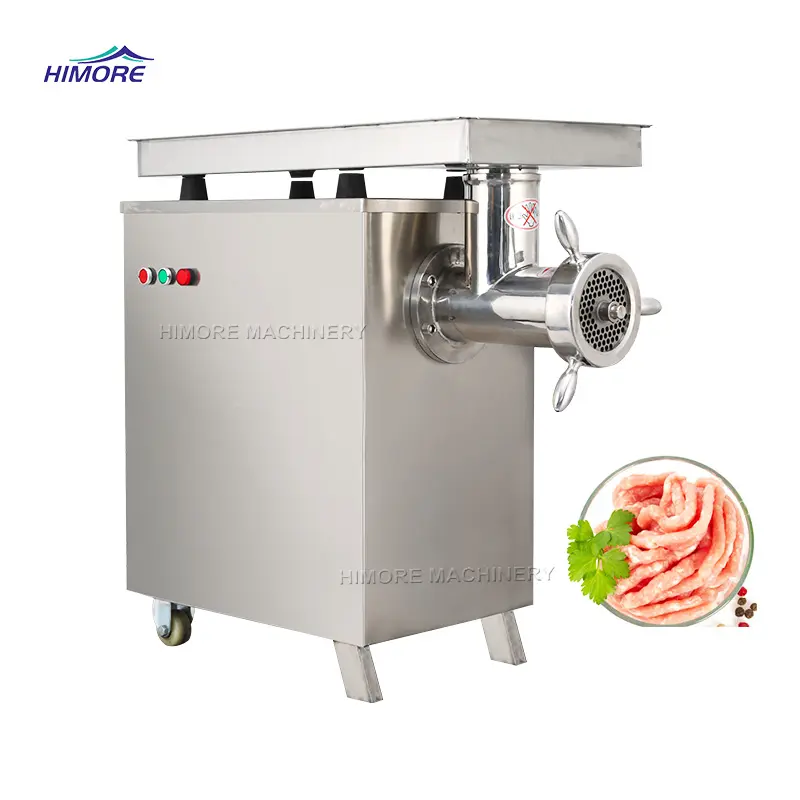 Picadora de carne eléctrica, picadora de carne de acero inoxidable, máquina de procesamiento de alimentos, picadora de carne Industrial de alta producción, proceso de alimentos