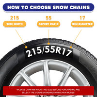 SMART T Schwerlast-Schneeketten für Traktoren, LKWs, SUVs, ATVs, Legierungsstahl Twist-Link Querstangen-Traktionsketten für Schnee und Schlamm