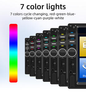 Autoradio Universel 7 Pouces avec Écran Tactile MP5, Bluetooth, Mirrorlink, Lumières Colorées, USB, FM et Stéréo Voiture 7018B - Product Image 6
