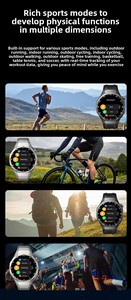 Montre connectée pour hommes et femmes, écran IPS, charge sans fil, suivi d'activité physique, paiement NFC, jeu, batterie <span class=keywords><strong>7</strong></span>-14 jours, montre connectée multifonctionnelle - Product Image 4