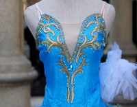 Nouveau Blue Jacquard Hook & Eye Design Jupes tutu tutu de ballet classique professionnel pour adultes. Nouveau -- 47