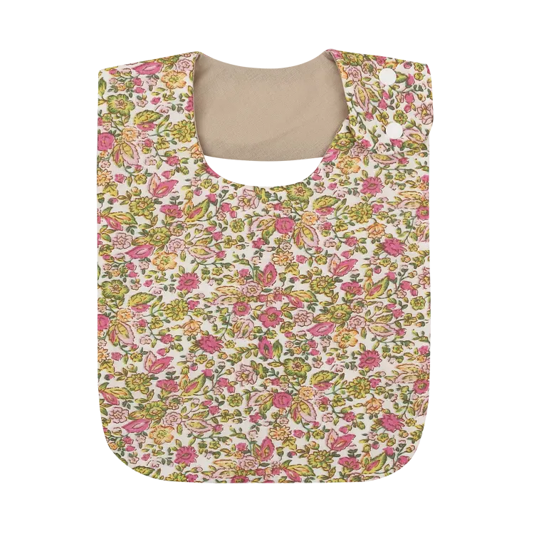 Hot Sell Original factory directly sale Square pattern Ecofriendly baby bib with Linen cotton and pigment print Bibs