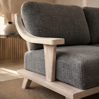 Canapé d'angle en tissu gris minimaliste moderne, garni de mousse, en forme de L, sur mesure, pour salon familial