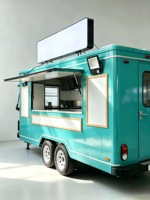 Remorque alimentaire mobile en acier inoxydable commercial avec fenêtre de service personnalisée pour snacks, hot-dogs, glaces, chips - Résistante à la rouille