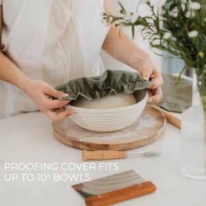 Custom Print Eco Reusable <strong>Bread</strong> Proofing Cover Drawstring Clean Storage <strong>Linen</strong> <strong>Bread</strong> <strong>Bag</strong> - Product Image 2