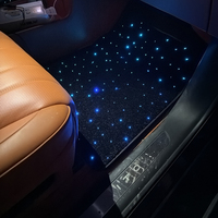 Tapis lumineux LED à fibres optiques étanche IP65, télécommande APP, 4 tapis, DC12V, changement de couleur RGBW