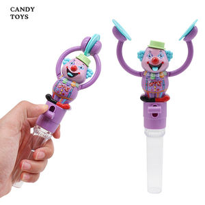 Juguete de Mano de Plástico Barato con Forma de Algodón de Azúcar, Divertido Dibujo Animado, Pequeño Regalo, Payaso que Aplauda, Caramelo Duro para Niños, Gomitas - Product Image 3