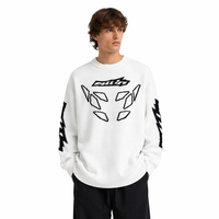 Pull-over jacquard rayé personnalisé OEM ODM pour homme, 100 % coton, col rond, chaud, anti-boulochage, respirant