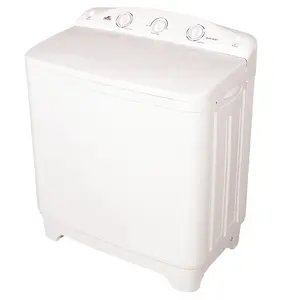 7.5千克春节销售半自动双桶塑料全身洗衣机白色