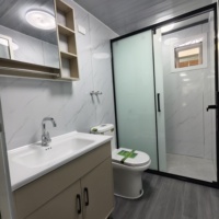 Maison en conteneur extensible de luxe de 40 pieds carrés Maison mobile de 72 m² avec cuisine et toilettes Petites maisons de vacances Cabine portable Bureau