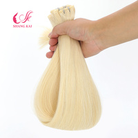 Extensions de cheveux humains Remy russes Shangkai, directement de l'usine, double trame, sans teinture, toutes couleurs, adaptées à la permanente en salon