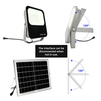 Projecteur LED Solaire RGB Extérieur KCD 30W 50W 100W 200W 300W 600W le Plus Lumineux avec Lentille Fine, Allumage Crépusculaire, Étanchéité IP65 pour Jardin