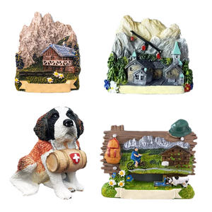 Logo personnalisé <span class=keywords><strong>Alpes</strong></span> Neige Montagne Souvenir Slovénie Autriche Tirol <span class=keywords><strong>Suisse</strong></span> Italie France Résine 3D Réfrigérateur Aimant Boule à Neige - Product Image 2