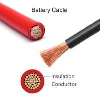 Kabel Baterai Tembaga Lunak Harga Pabrik 50mm2 Berisolasi PVC Resistansi Rendah untuk Solar, Otomotif, Kelautan, dan Industri