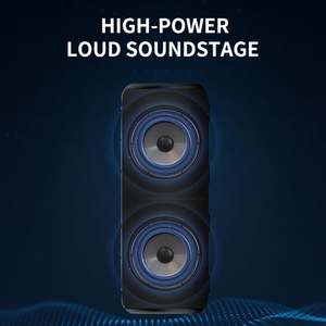 ลำโพงพกพาไร้สายคู่ BT5.3 ลำโพงบลูทูธแบบพกพา 3 มิติ พร้อมไดอะแฟรมคู่ กันน้ำระดับ IPX6 สายคล้องสำหรับใช้งานกลางแจ้ง - Product Image 2