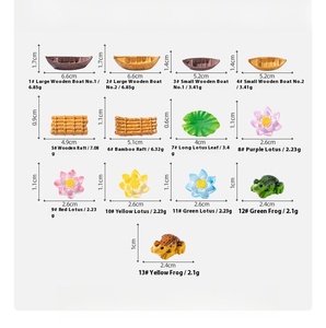 Nuevo Producto al por Mayor, Decoración <span class=keywords><strong>de</strong></span> Acuario <span class=keywords><strong>de</strong></span> Resina con <span class=keywords><strong>Balsa</strong></span> <span class=keywords><strong>de</strong></span> Bambú Flotante y Hoja <span class=keywords><strong>de</strong></span> Loto, Miniatura <span class=keywords><strong>para</strong></span> Pecera - Product Image 6