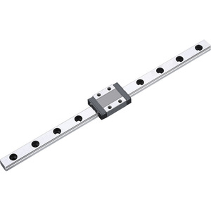 Guía Lineal en Miniatura TICN MTN15-100H1 con Bloqueo y Fijación, Precisión Normal, Kit de Rodamientos de Acero - Product Image 1