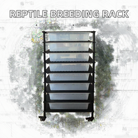 HuaYuan PVC Modular Eco-Friendly Reptile Breeding Rack Square Drawer Boxes Pet Display Cage Reptile Vivarium Snake Breeding