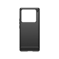 Pour Infinix Note 40/40 Pro/40 Pro +/12/12i/12 Pro Dissipation thermique brossé robuste TPU housse de Protection en Fiber de carbone pochettes de téléphone