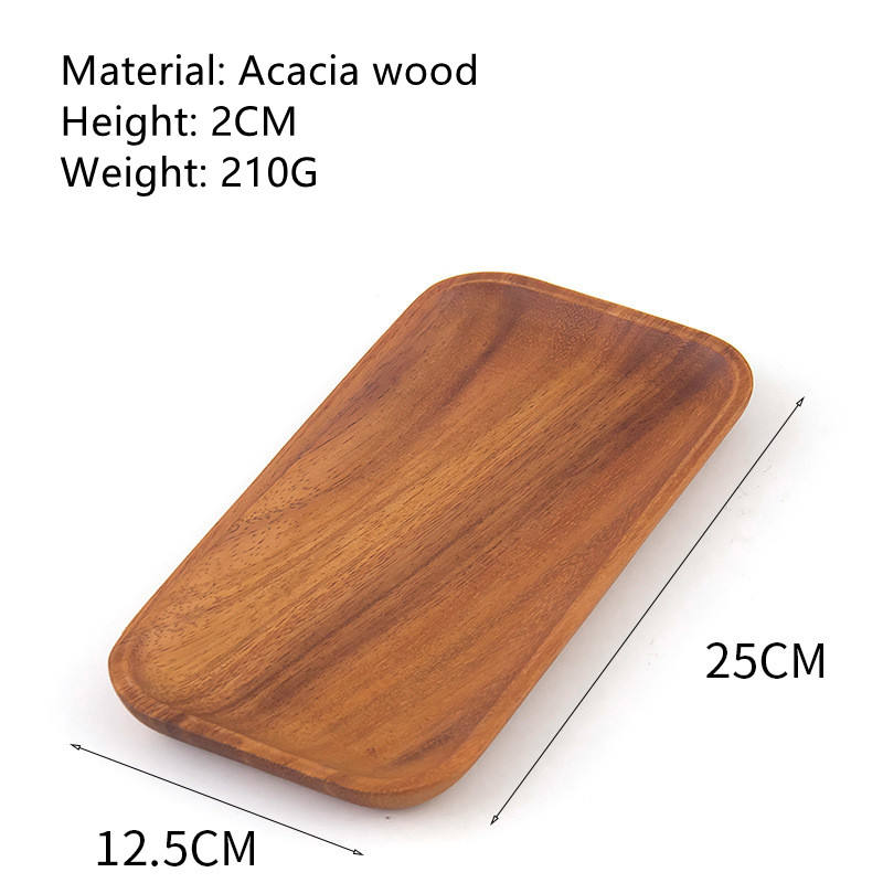 25*12.5*2cm Acacia Wooden Plate