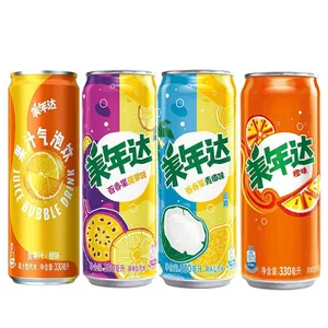 Cola Mirindas Soft Drinks Fruity Sparkling Drink Passion Fruit Pineapple Green Coconut Orange Flavored Carbonated Drink 330ml