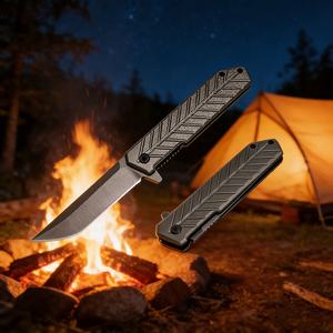 Cuchillo Táctico Portátil Duradero de Acero Inoxidable, Cuchillos de Supervivencia para Defensa Personal, Regalo para Aventuras de Campamento - Product Image 4