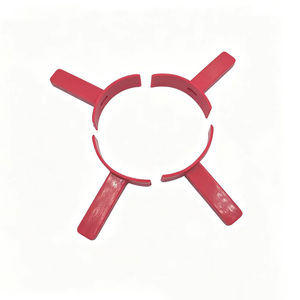 Parti in Gomma Siliconica Personalizzate, Morsetto per Tubi in Silicone Rosso a Forma di T, Design Curvo Semicircolare Antiscivolo, Parti Non Standard - Product Image 2