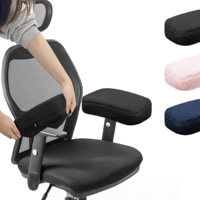 Coussin d'accoudoir en mousse à mémoire de forme épaisse tricotée, support ergonomique pour le coude, pour chaise de bureau, de gaming ou domestique, oreiller de bras amovible
