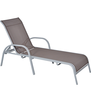 سرير استرخاء خارجي من الحديد مع سرير شمسي من القماش للحديقة والفناء وغرفة المعيشة والفنادق والفلل - تصميم عصري قابل للطي - Product Image 6