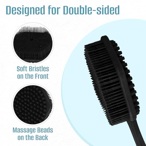 Brosse en silicone personnalisée ODM&OEM, brosse de bain de luxe en silicone, brosse nettoyante en silicone, exfoliant, masseur, brosse corporelle - Product Image 4