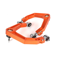 Bras de suspension supérieur avant Keazet en aluminium billette avec rotule uniball, argent/rouge, compatible H9 FJ LC120 LC150 Hilux Vigo, attelage de remorque