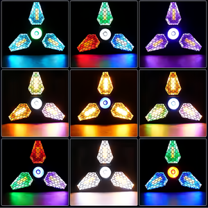 Infinity <span class=keywords><strong>Spin</strong></span> Moving Head Light Full Color Triangle Maple Leaf Retro Light Maple Leaf Retro Lamp pour KTV - Product Image 3
