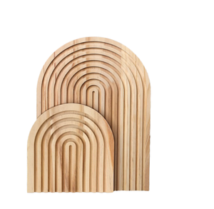 202405 2 Pcs Eco-Friendly VL Brand Decorative <b>Wood</b> Cutting Board Serving Board Trays 1.5cm Thick Combination Package Home - Product Image 1