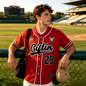 Camiseta Deportiva de Béisbol a Rayas de Manga Corta para Hombre, Diseño Personalizado con Logotipo y Color, Venta al Por Mayor de Fábrica ODM - Product Image 6