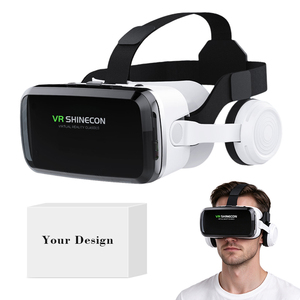Casque de réalité virtuelle 3D universel avec contrôle tactile, accessoires pour casque VR, compatible avec les téléphones de 4,7 pouces, boîte VR 3D avec casque audio - Product Image 1