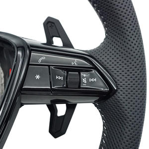 Volante de Cuero Alcantara Personalizado para <span class=keywords><strong>Audi</strong></span> RS <span class=keywords><strong>A3</strong></span> A4 A5 A6 B7 8V B9 S3 S4 S5 RS3 RS4 RS5 RS6 C7 C8 Q5 Q7 - Product Image 3