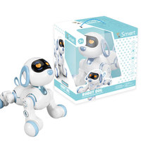 Robot Anjing Interaktif Edukatif untuk Anak-Anak, Dapat Diisi Ulang, Menari, Dapat Diprogram, Cerdas, dengan Remote Control dan Musik
