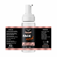 Étiquette adhésive personnalisée pour emballage de produits cosmétiques, logo autocollant pour flacon de maquillage