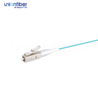 Cable de Fibra Óptica LC 0.9mm 1.5M Verde Agua Simplex Multimodal para Proyectos de Redes Interiores