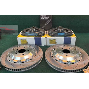 Set di pinze freno anteriori in lega di alluminio forgiato AP Racing 9660 di alta qualità con ventilazione per dischi in acciaio per Toyota - Product Image 1