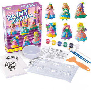 Kit Artigianale per Dipingere Statuette in Ceramica, 6 Pezzi per Confezione, Stampi in Gesso per Disegnare Bambole Fai-<span class=keywords><strong>da</strong></span>-Te - Product Image 1