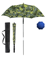 Parapluie de golf UPF50+ en gros, poignée en plastique de haute qualité, robuste et durable, logo personnalisé, coupe-vent, imperméable, idéal pour les événements en plein air
