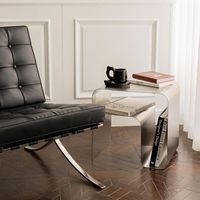 Table basse en métal au design moderne, style table de chevet, meuble portable pour salon, usage domestique, extérieur et commercial