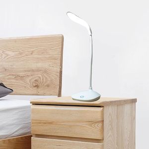 Portable Office Hotel Use Touch Dimming Warm White LED ABS Desk Lamp Rechargeable Battery USB Powered Eye Protection - Product Image 2