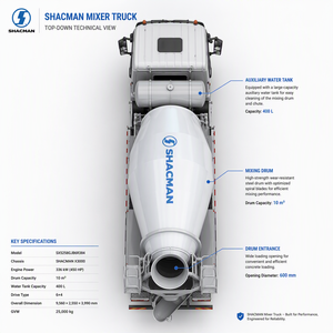 Autocarro Betoniera SHACMAN F3000 Ricondizionato 10m3, Camion per Cemento Usato <span class=keywords><strong>con</strong></span> Vernice Nuova e Certificato di Ispezione - Product Image 4