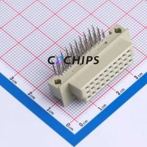 9001-18301C00A DIN41612 Connector Bent Lead Through Hole,P=2.54mm Connector 30P 3 2.54mm Right Angle Insert - Product Image 1